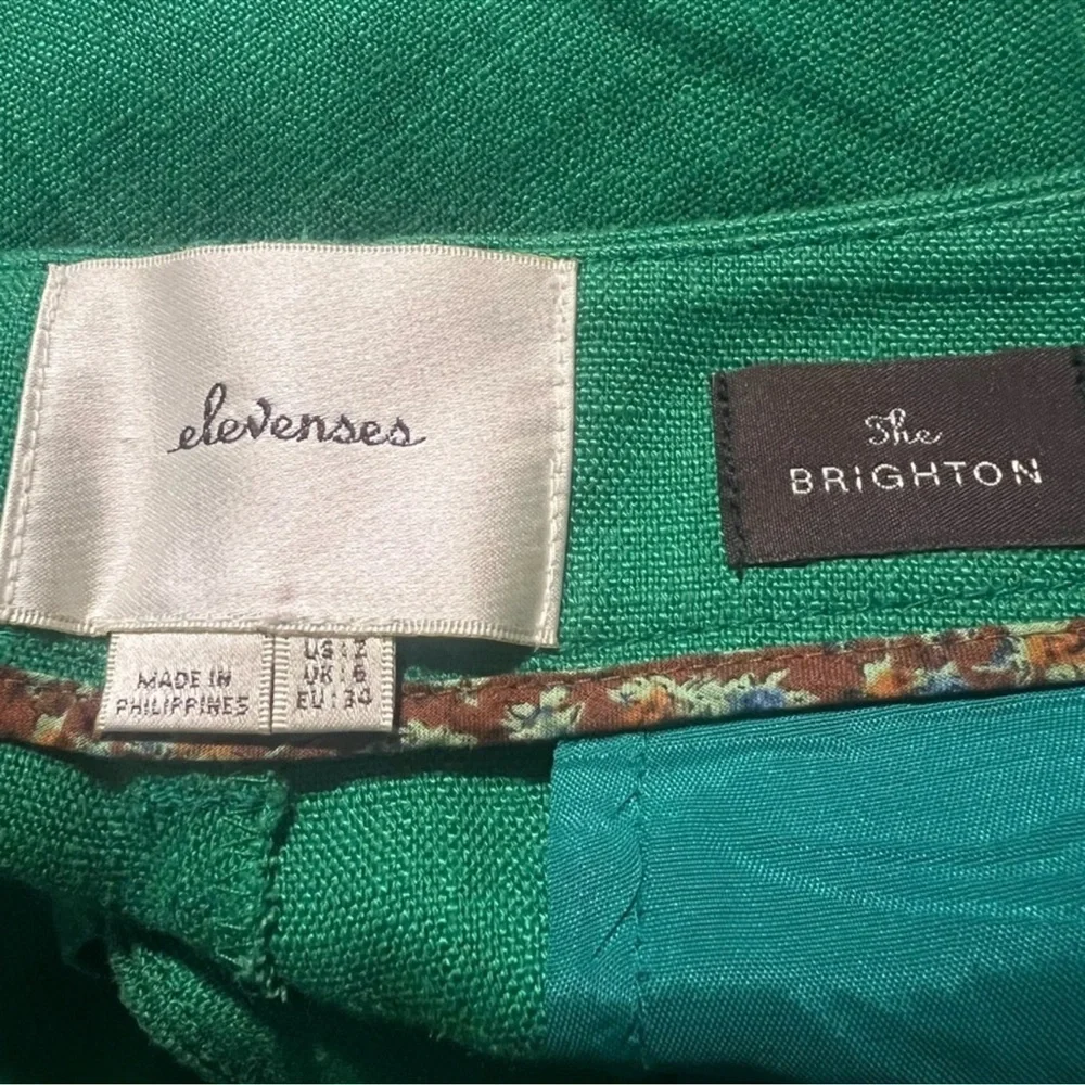 🍀Anthropologie Elevenses The Brighton Linen pants - Picture 5 of 6